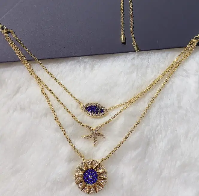 June new women starfish small fish three-layer necklace chain 2020 new year
June new women starfish small fish three-layer necklace chain 2020 new year