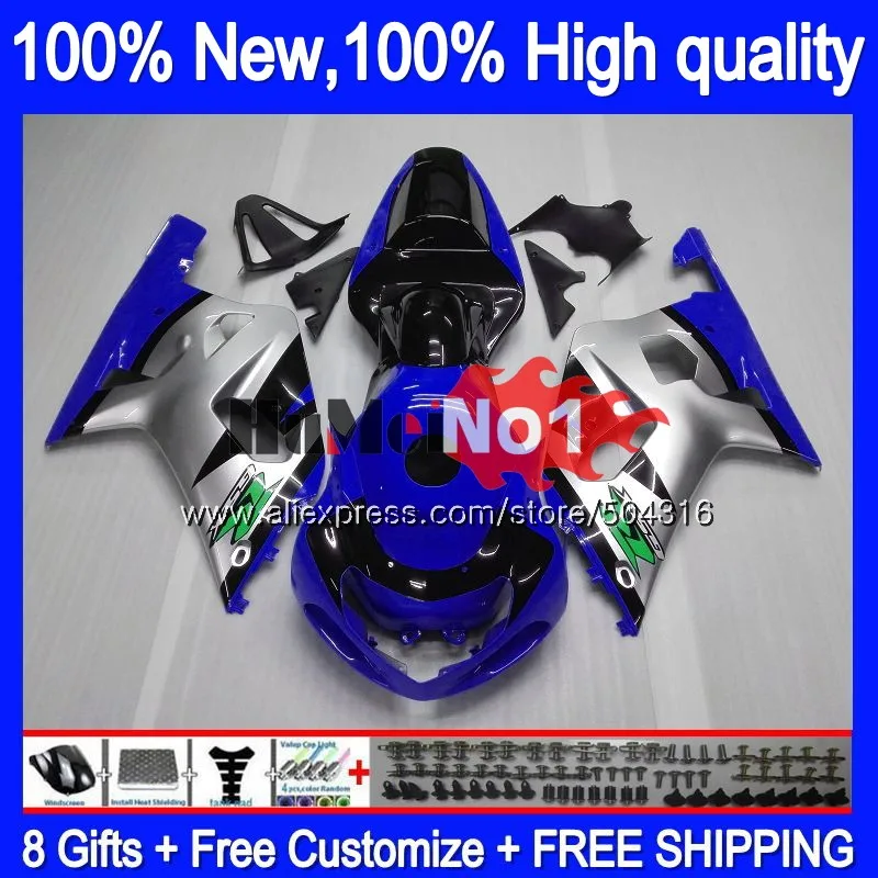 Body For SUZUKI GSXR 600 750 CC GSXR600 2001 2002 2003 14MC.90 GSXR750 GSX-R600 01 03 GSXR-600 K1 01 02 03 Silver Blue Fairing
Body For SUZUKI GSXR 600 750 CC GSXR600 2001 2002 2003 14MC.90 GSXR750 GSX-R600 01 03 GSXR-600 K1 01 02 03 Silver Blue Fairing