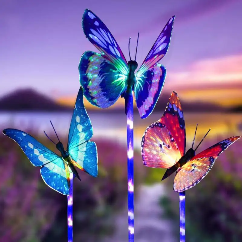 3 Pack Butterfly Solar Light Outdoor Solar Stake Light Multi-color Changing LED Garden Decor Light For Patio Backyard Lawn Path
3 Pack Butterfly Solar Light Outdoor Solar Stake Light Multi-color Changing LED Garden Decor Light For Patio Backyard Lawn Path