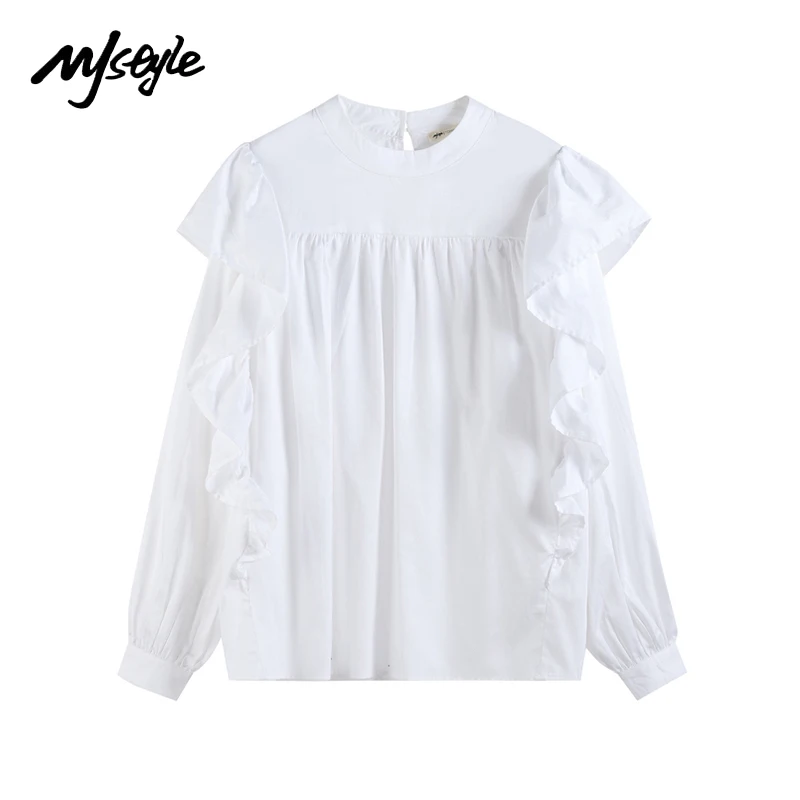 Блузка в французском стиле принцессы MJ, стильная рубашка с круглым вырезом и длинным рукавом для женщин, топы для лета 2021, весна 521310022
Блузка в французском стиле принцессы MJ, стильная рубашка с круглым вырезом и длинным рукавом для женщин, топы для лета 2021, весна 521310022