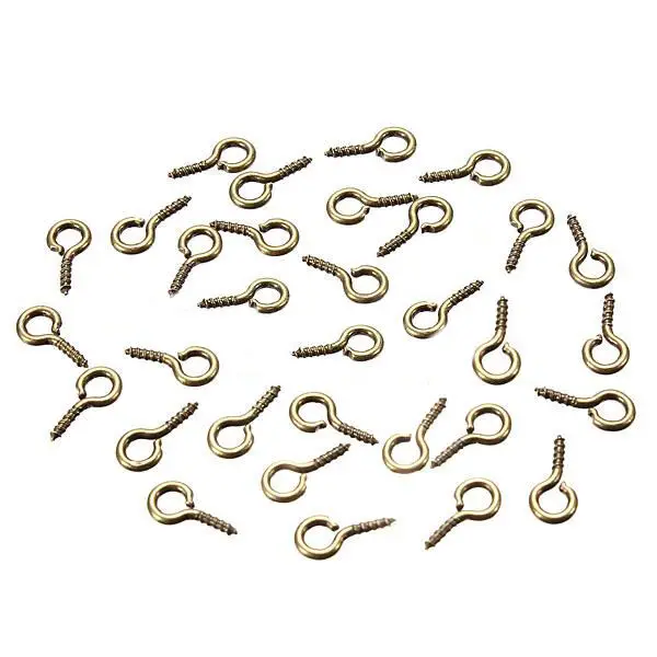 200PCS Small Eye Screw Hooks Clasps Eye Pin For Pendant Silver Eyelet Hooks Fit Drilled Beads DIY Jewelry Making 4x8mm
200PCS Small Eye Screw Hooks Clasps Eye Pin For Pendant Silver Eyelet Hooks Fit Drilled Beads DIY Jewelry Making 4x8mm