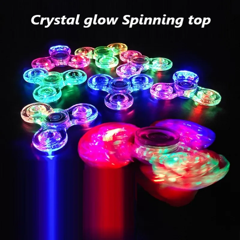 Fingertip crystal gyro with lamp luminous transparent LED luminous decompression children's luminous gyro toy
Fingertip crystal gyro with lamp luminous transparent LED luminous decompression children's luminous gyro toy