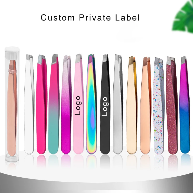 Private Label Eyebrow Tweezers Colorful Stainless Steel Puller Slanted Tip Hair Removal Metal Beauty Makeup Tools Print Logo
Private Label Eyebrow Tweezers Colorful Stainless Steel Puller Slanted Tip Hair Removal Metal Beauty Makeup Tools Print Logo