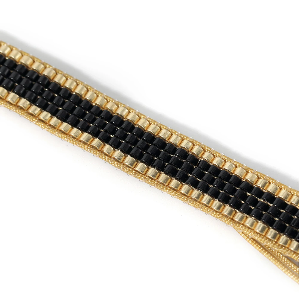 New Arrival Miyuki Bracelets&bangles Turkish Jewelry Black Chain Pulseras Lucky Cuff Beaded Bracelets Women Handmade
New Arrival Miyuki Bracelets&bangles Turkish Jewelry Black Chain Pulseras Lucky Cuff Beaded Bracelets Women Handmade