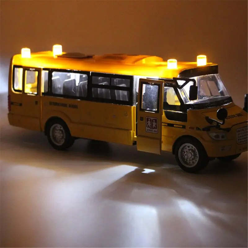 School Bus Toy Die Cast Vehicles Yellow Large Alloy Pull Back 9'' Play Bus with Sounds and Lights for Kids
School Bus Toy Die Cast Vehicles Yellow Large Alloy Pull Back 9'' Play Bus with Sounds and Lights for Kids