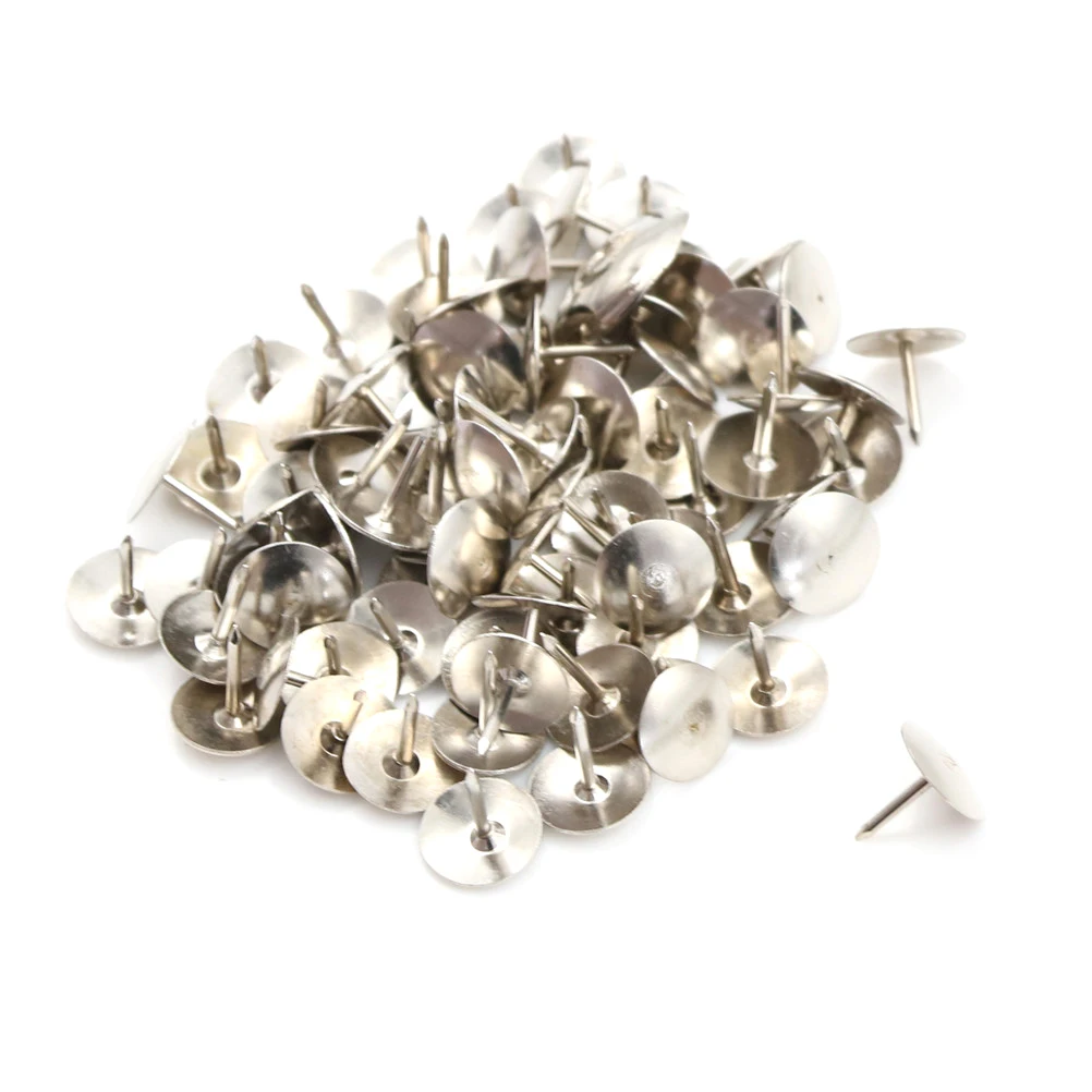 80Pcs Silver Tone Corkboard Photo Push Pins Thumb Tacks
80Pcs Silver Tone Corkboard Photo Push Pins Thumb Tacks