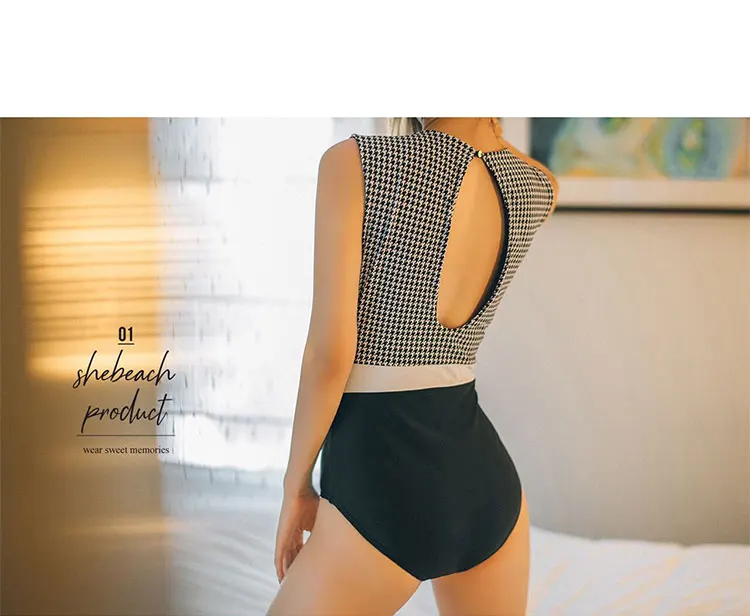 New Arrival Women Swimwear Stretchy Breathable Quick Dry Bathing Suit Famale Plaid Beach Monokini Swimming One Piece Swimsuit 
New Arrival Women Swimwear Stretchy Breathable Quick Dry Bathing Suit Famale Plaid Beach Monokini Swimming One Piece Swimsuit