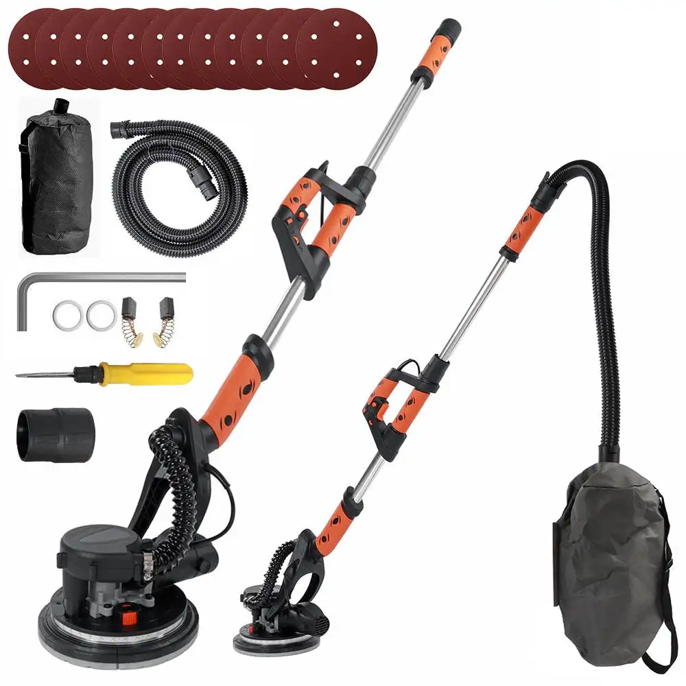 800W Electric Drywall Sander 220V Handheld Wall Polisher Machine Grinding Portable with Sandpaper LED Light and Dust Clooect Bag
800W Electric Drywall Sander 220V Handheld Wall Polisher Machine Grinding Portable with Sandpaper LED Light and Dust Clooect Bag