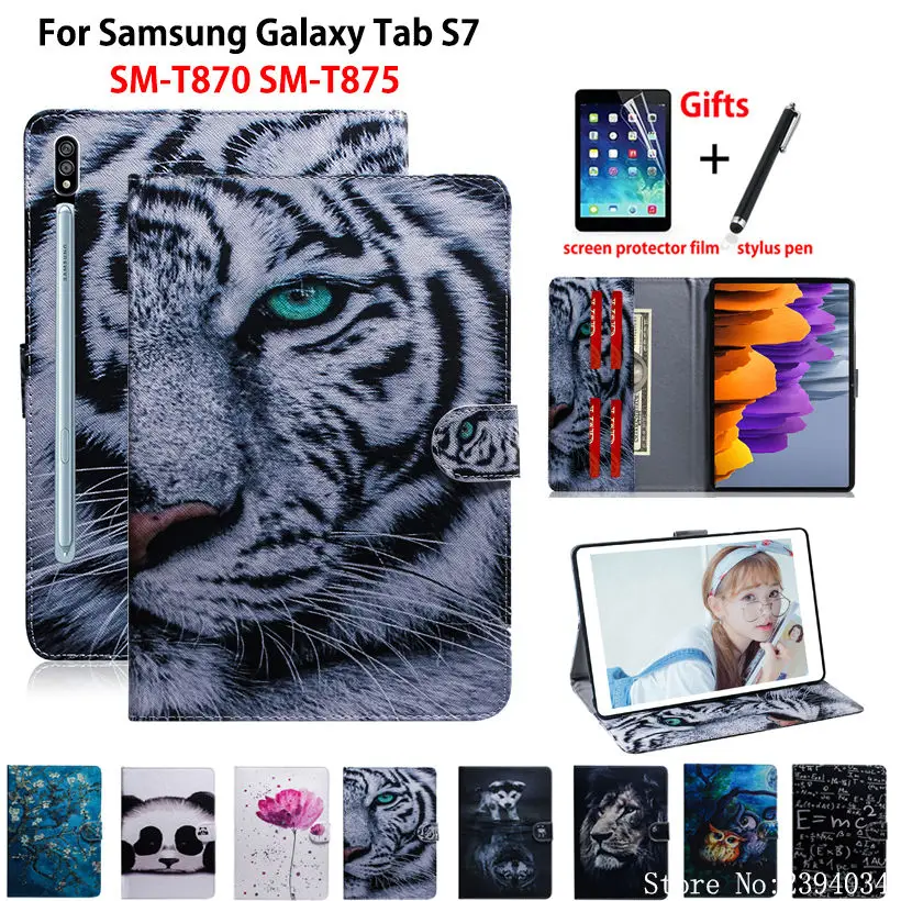 Чехол для Samsung Galaxy Tab S7, SM-T870, SM-T875, T870, T875, 2020, 11 дюймов, Funda, планшет с животным узором, чехол-подставка + подарок
Чехол для Samsung Galaxy Tab S7, SM-T870, SM-T875, T870, T875, 2020, 11 дюймов, Funda, планшет с животным узором, чехол-подставка + подарок