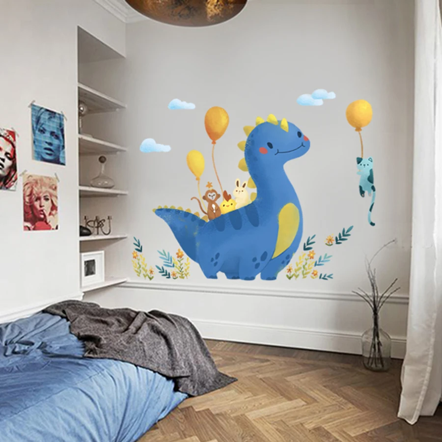 Cartoon Elephant Dinosaur Animal Wall Stickers For Kids Rooms Home Decor Baby Room Nursery Wall Decal Room Interior
Cartoon Elephant Dinosaur Animal Wall Stickers For Kids Rooms Home Decor Baby Room Nursery Wall Decal Room Interior