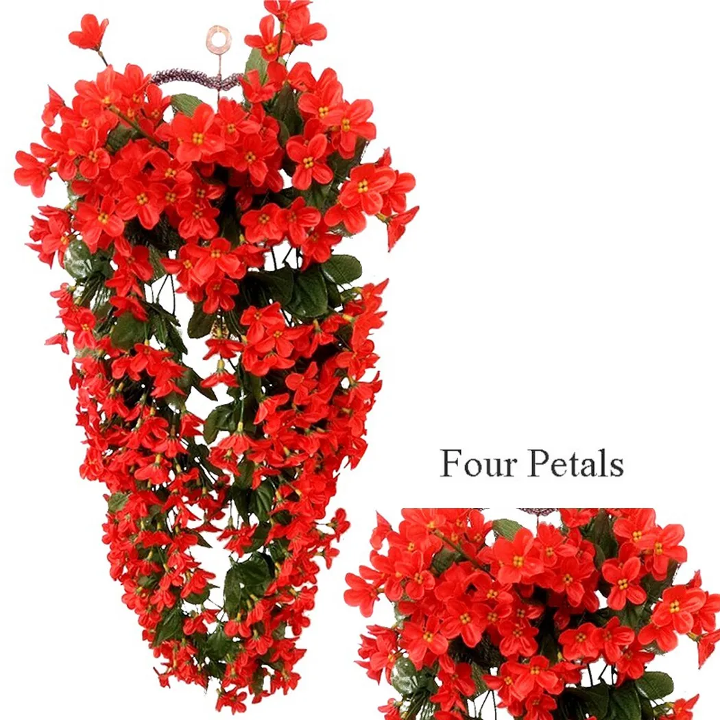 Violet Artificial Flower Ivy Vine Hanging Garland Plant Simulation Valentine's Day Wedding Wall Hanging Basket Flower Party Deco
Violet Artificial Flower Ivy Vine Hanging Garland Plant Simulation Valentine's Day Wedding Wall Hanging Basket Flower Party Deco