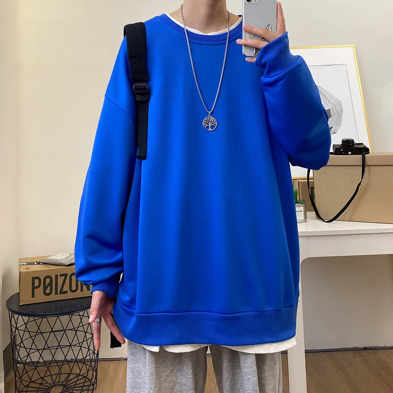 2021 autumn winter solid color sweater men's loose large youth solid color casual Pullover men's clothing
2021 autumn winter solid color sweater men's loose large youth solid color casual Pullover men's clothing