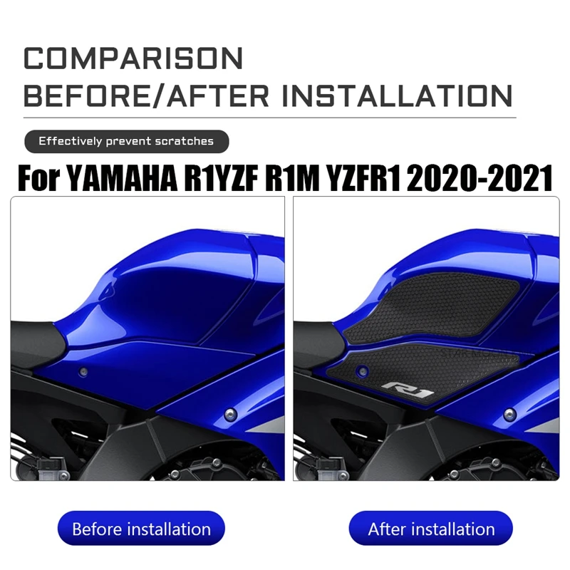 Резиновая Защитная Наклейка на бак наколенник для YAMAHA R1YZF R1M YZFR1 2020-2021
Резиновая Защитная Наклейка на бак наколенник для YAMAHA R1YZF R1M YZFR1 2020-2021