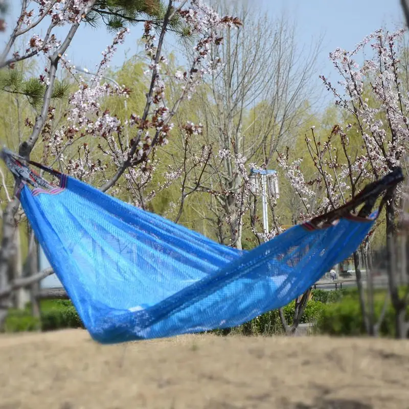 Hammock Outdoor Mesh Ice Silk Hammocks Swing Hanging Chair for Garden Beach Camping Hiking
Hammock Outdoor Mesh Ice Silk Hammocks Swing Hanging Chair for Garden Beach Camping Hiking