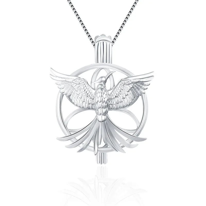CLUCI 925 Silver Phoenix Shaped Cage Pendant US Air Force Charms Pure Sterling Silver Women Jewelry Pearl Locket SC175SB
CLUCI 925 Silver Phoenix Shaped Cage Pendant US Air Force Charms Pure Sterling Silver Women Jewelry Pearl Locket SC175SB