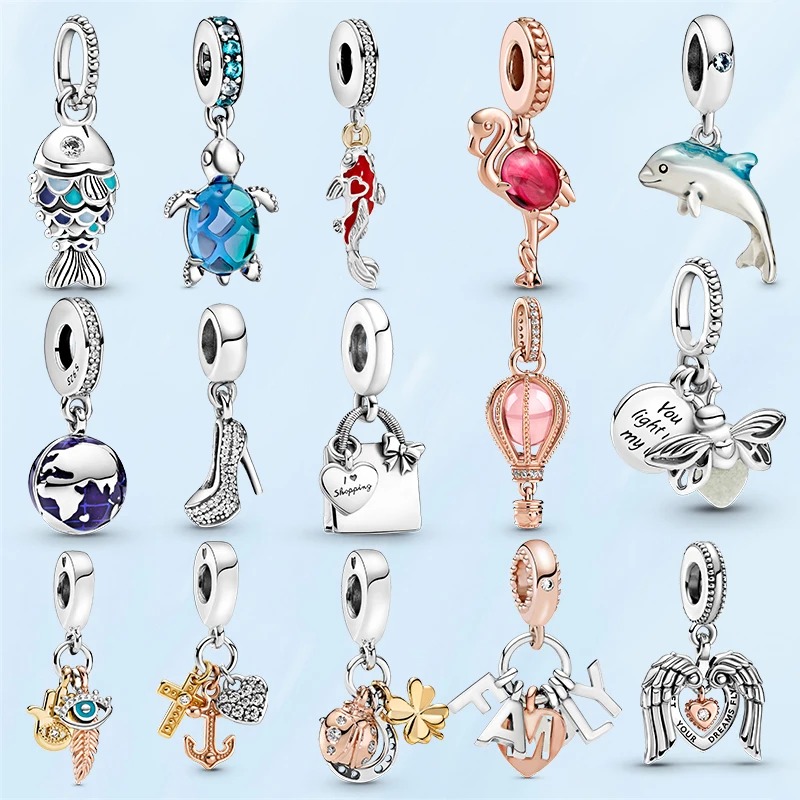 HOT SALE Silver Color Travel Bag Flamingo Fish Dangle Charm Beads Fit Original Brand Bracelet Fashion Jewelry Making
HOT SALE Silver Color Travel Bag Flamingo Fish Dangle Charm Beads Fit Original Brand Bracelet Fashion Jewelry Making