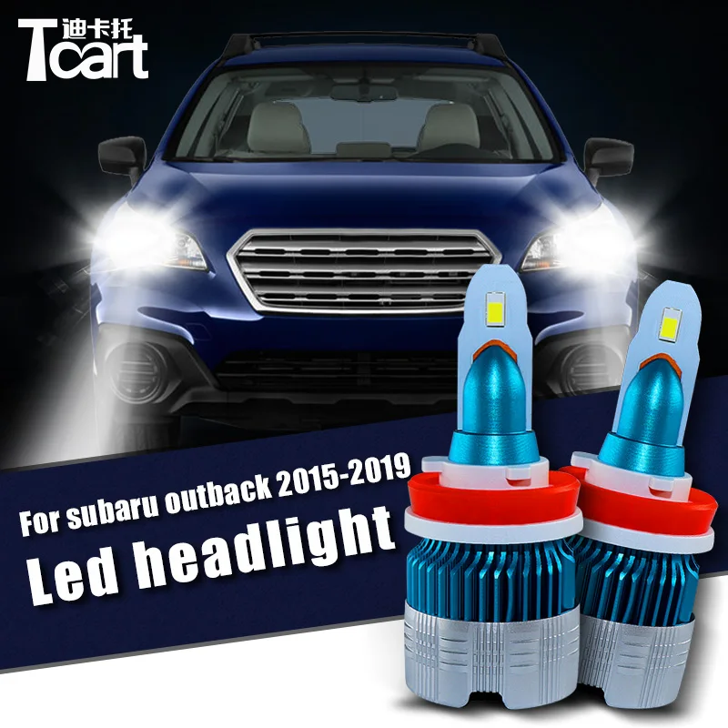 

For Subaru outback 2015 2016 2017 2018 2019 accessories Tcart Led Headlight Low light High light HB3 9005 h11 Bulbs 6400LM 1set