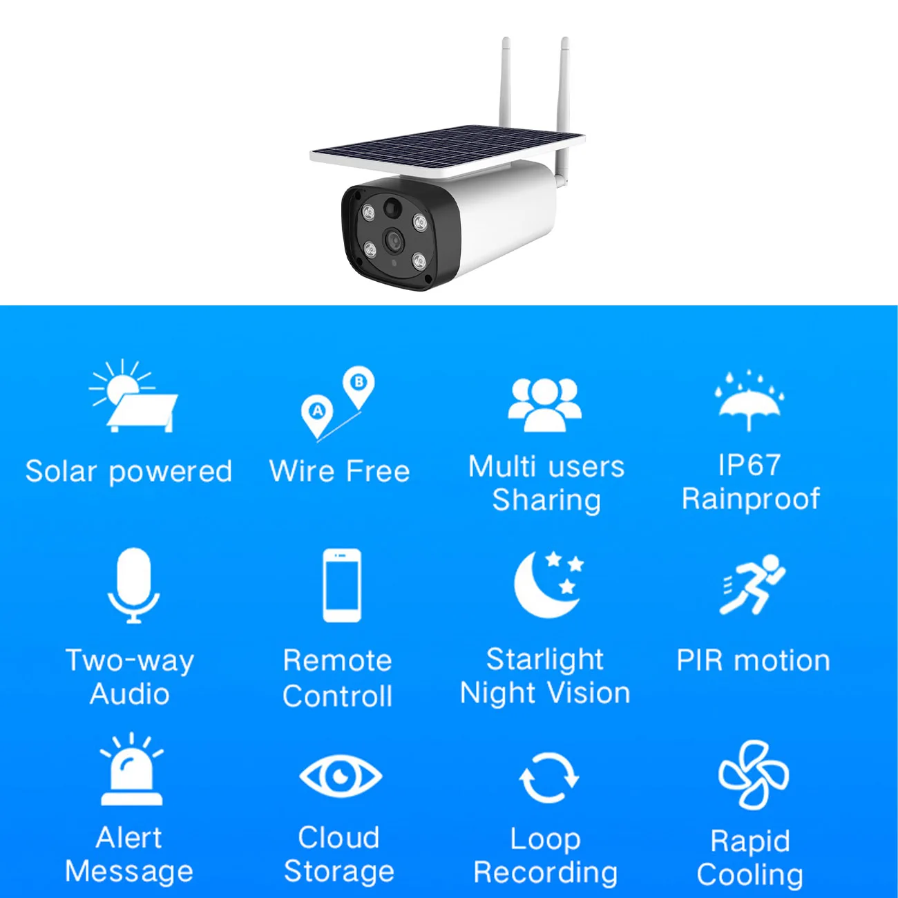 Y8SL Solar Security Camera Waterproof IP Camera Wireless WiFi Night Vision Camera for Home Office Audio Surveillance System
Y8SL Solar Security Camera Waterproof IP Camera Wireless WiFi Night Vision Camera for Home Office Audio Surveillance System