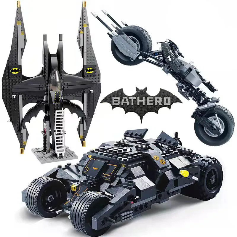 338 Pieces Superhero Series Bat Chariot Compatible The Tumbler Building Set Block Toy for children
338 Pieces Superhero Series Bat Chariot Compatible The Tumbler Building Set Block Toy for children