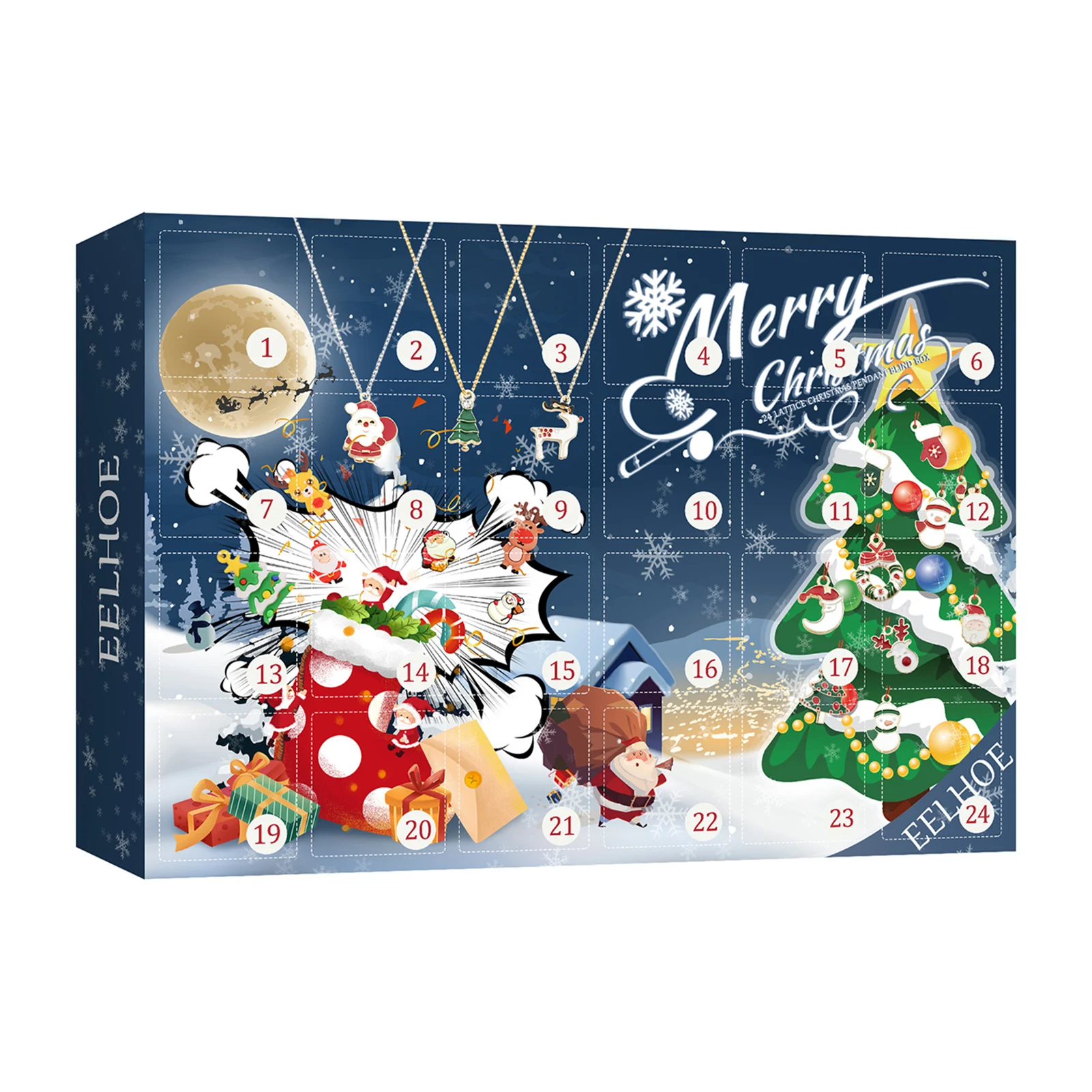 Christmas Advent Countdown Calendar With 24pcs Ornaments DIY Xmas Tree Hanging Pendant Decor Holiday New Year Efficiently
Christmas Advent Countdown Calendar With 24pcs Ornaments DIY Xmas Tree Hanging Pendant Decor Holiday New Year Efficiently