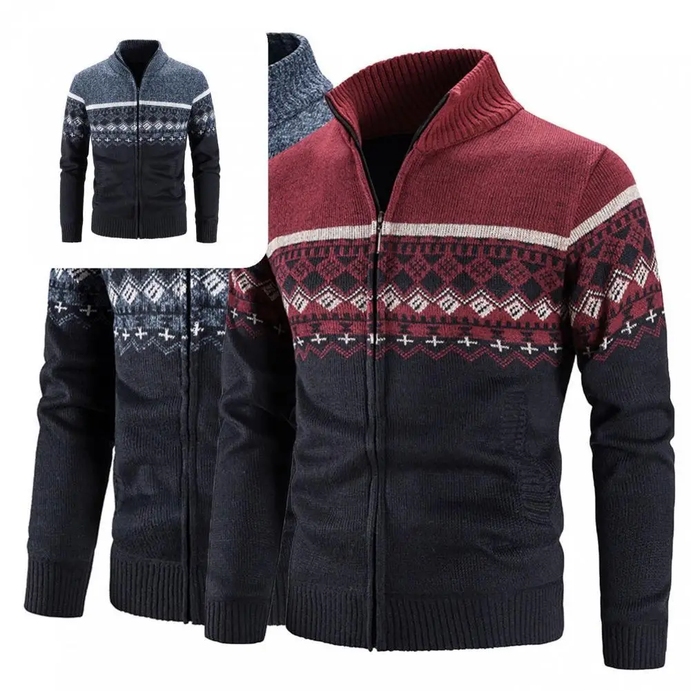 Cardigan Coat Fashion Men Knitted Pockets Cardigan Jacket Gradient Color Patchwork Trimming Sweater Jacket
Cardigan Coat Fashion Men Knitted Pockets Cardigan Jacket Gradient Color Patchwork Trimming Sweater Jacket
