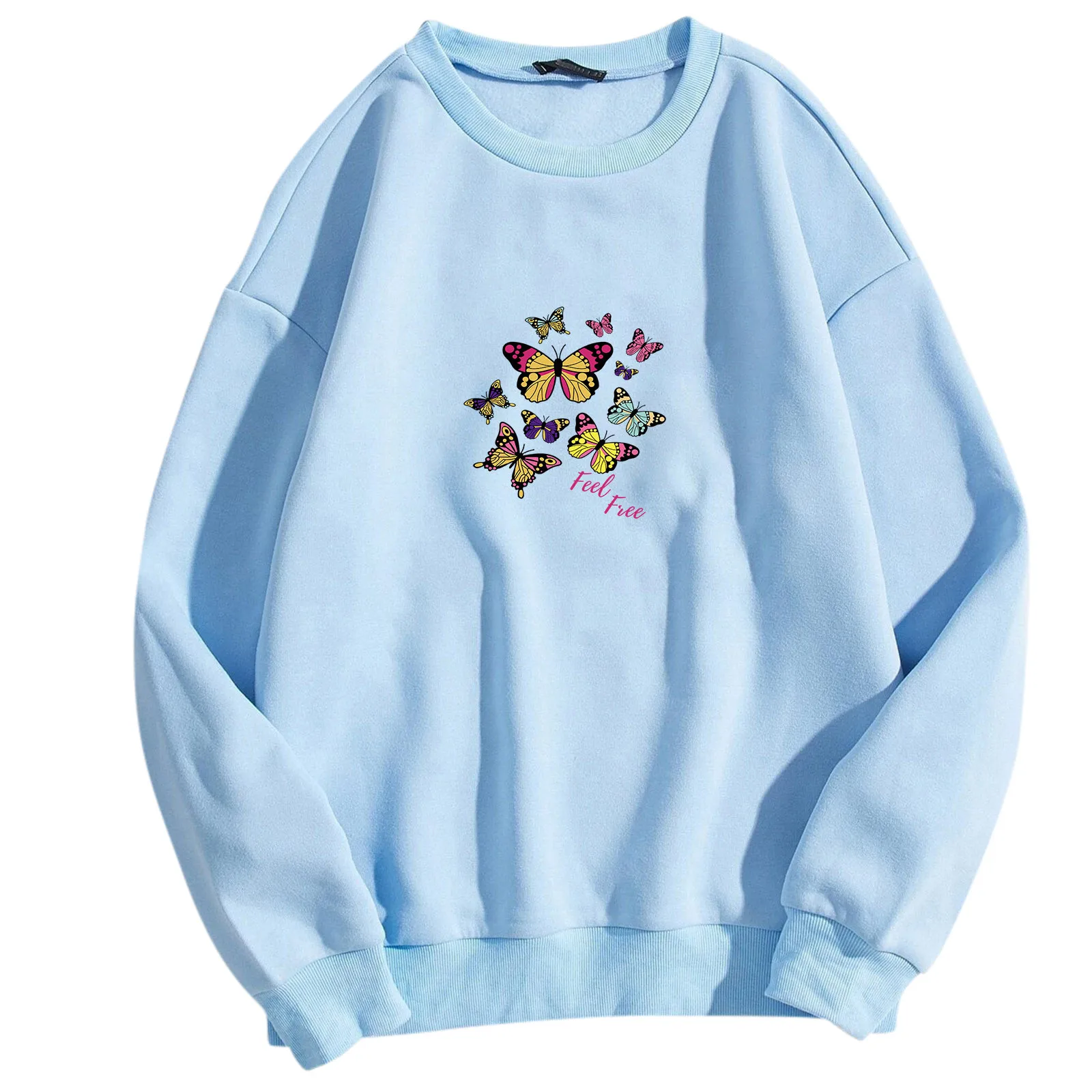 Womens Butterfly Printed Casual Sweatshirt Long Sleeve Round Neck Loose Top Hoodies Casual Pullovers Streetwear Female 2021 R5
Womens Butterfly Printed Casual Sweatshirt Long Sleeve Round Neck Loose Top Hoodies Casual Pullovers Streetwear Female 2021 R5