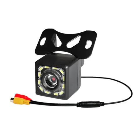 Автомобильная камера заднего вида, 4 светодиода, ночное видение, автоматический парковочный монитор заднего вида, CCD IP68, водонепроницаемое изображение высокой четкости на 170 градусов