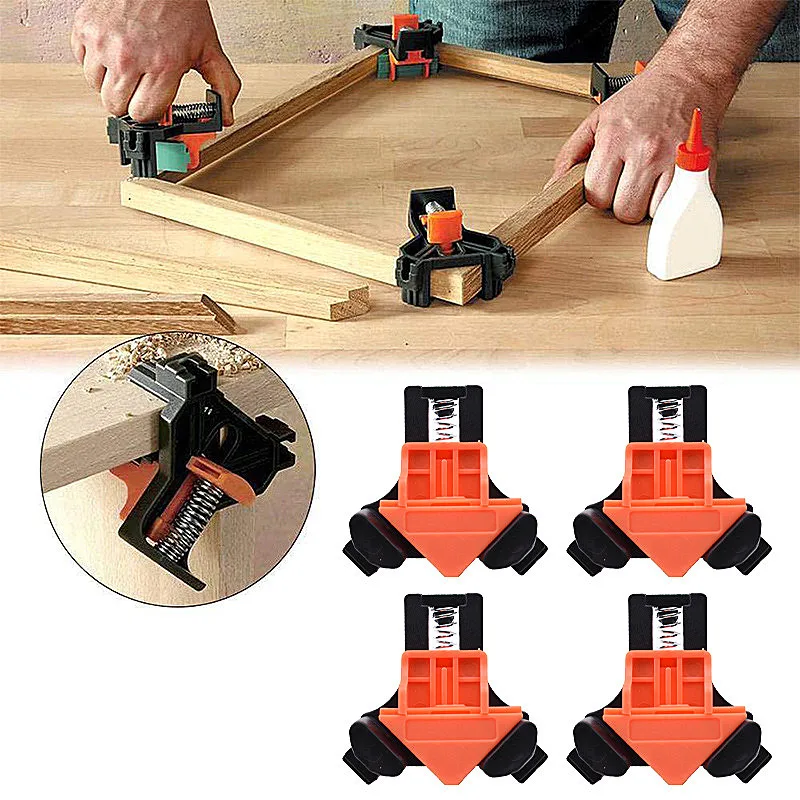4pcs 90-degree right-angle clamps, woodworking hand tools, angle clamps, pipe clamps, picture frame angle clamps
4pcs 90-degree right-angle clamps, woodworking hand tools, angle clamps, pipe clamps, picture frame angle clamps