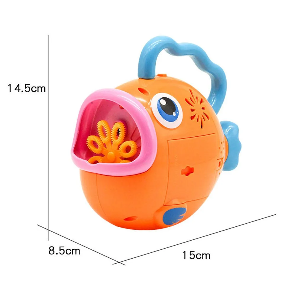 Summer Children Blowing Bubble Toys Cartoon Fish Electric Automatic Blower Bubble Machine with Music Light Toy Kids Gift 20ml 5*
Summer Children Blowing Bubble Toys Cartoon Fish Electric Automatic Blower Bubble Machine with Music Light Toy Kids Gift 20ml 5*