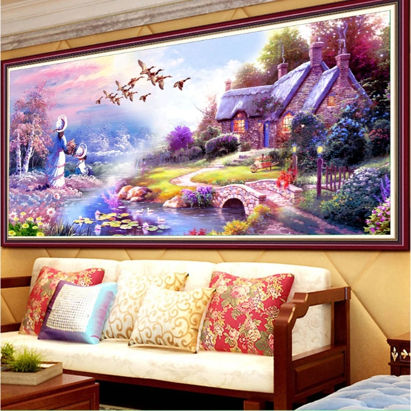DIY 5D Diamond Embroidery Cabin Scenery Painting Cross Stitch Craft Home Decor
DIY 5D Diamond Embroidery Cabin Scenery Painting Cross Stitch Craft Home Decor