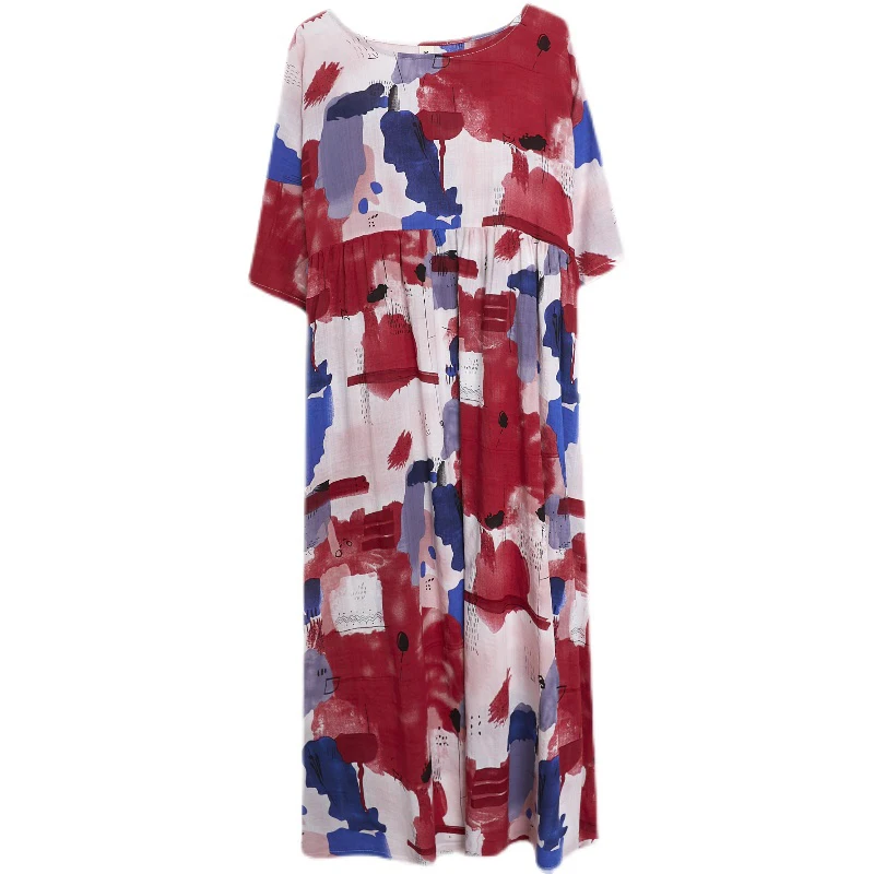 DIMANAF 2021 Plus Size Summer Dress Women Sundress Beach Green Fashion Print Long Dresses Vestidos Cotton Casual Loose Oversize
DIMANAF 2021 Plus Size Summer Dress Women Sundress Beach Green Fashion Print Long Dresses Vestidos Cotton Casual Loose Oversize