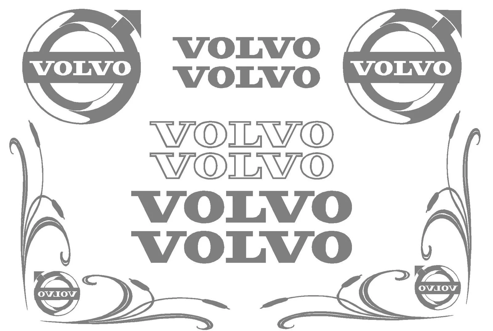 Наклейки для Volvo 1 комплект наклейки грузовиков Volvo|Наклейки на автомобиль| |