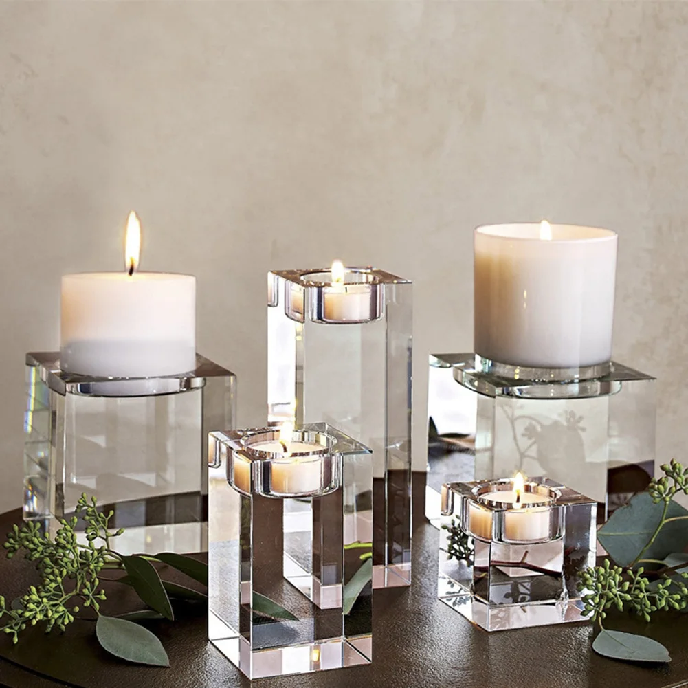Crystal Glass Candle Holder Stick High Temperature European Upscale Dinner Wedding Bar Party Candlestick Table Romantic
Crystal Glass Candle Holder Stick High Temperature European Upscale Dinner Wedding Bar Party Candlestick Table Romantic