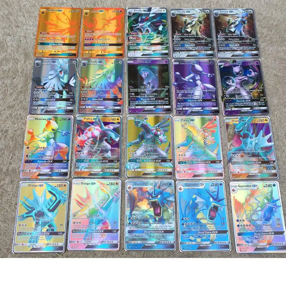 Фото Карты Pokemon GX MEGA Сияющие карты TAKARA TOMY Game Battle Carte торговые игра детская