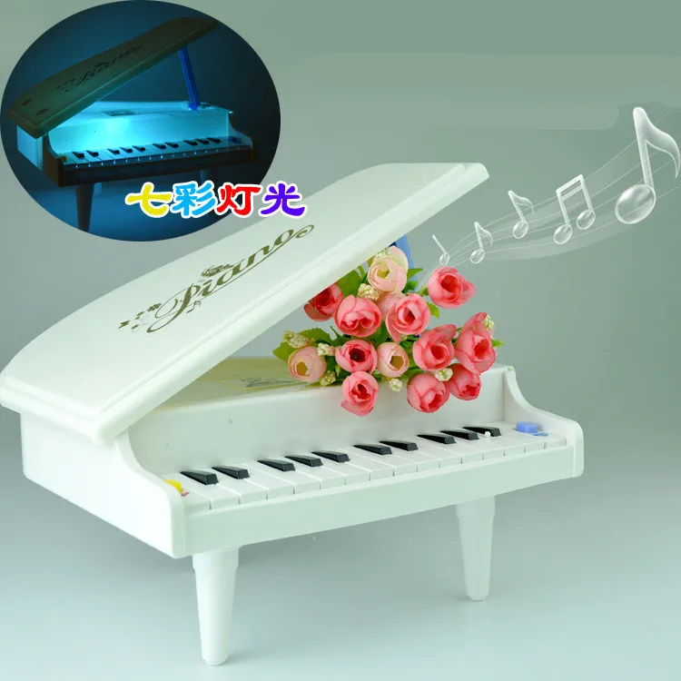 Mini Simulation Piano Toy Pre-school Music Instrument Toy White Colorful Lights Musical Piano Toy Early Childhood Education
Mini Simulation Piano Toy Pre-school Music Instrument Toy White Colorful Lights Musical Piano Toy Early Childhood Education