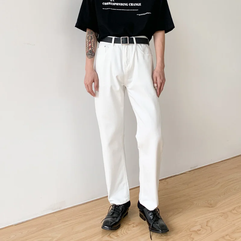 Men's Wear 2021 Autumn Winter New Solid Color Korean Streetwear Fashion Straight Jeans Pants Casual Denim Trousers For Male
Men's Wear 2021 Autumn Winter New Solid Color Korean Streetwear Fashion Straight Jeans Pants Casual Denim Trousers For Male