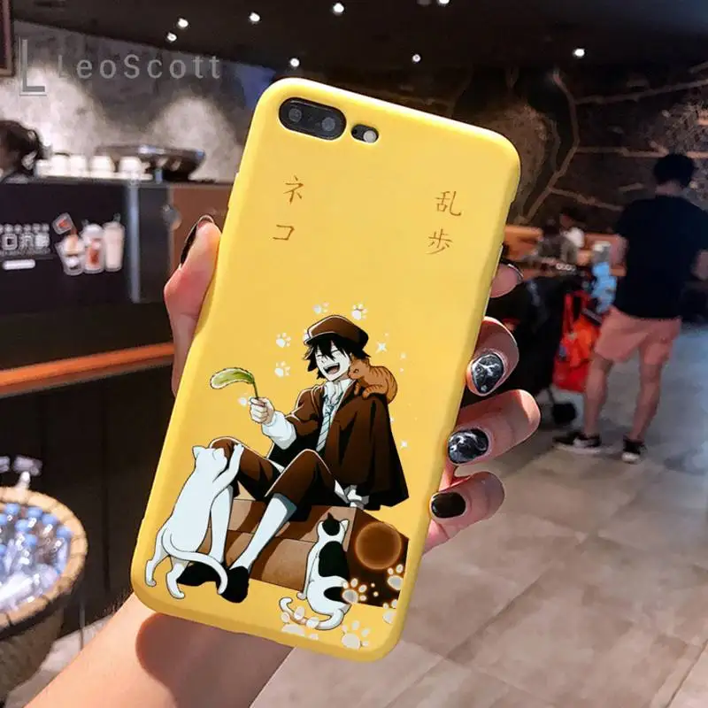 Japan anime bungou stray Phone Case Yellow Candy Color for iPhone 6 7 8 11 12 s mini pro X XS XR MAX Plus 
Japan anime bungou stray Phone Case Yellow Candy Color for iPhone 6 7 8 11 12 s mini pro X XS XR MAX Plus