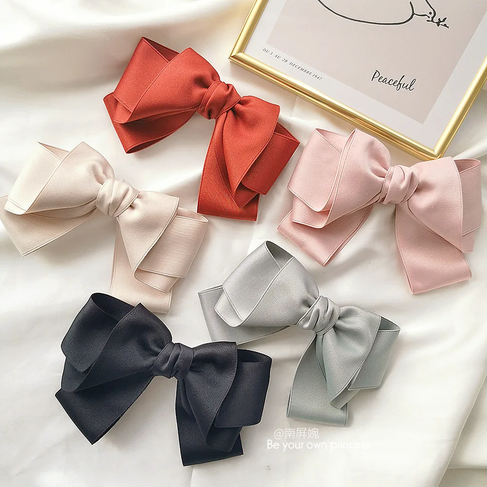 Sweet Solid Color Barrette Bow Hairpin For Woman Fashion Fabric Ribbon Hairgrips Girls Headwear Hair Accessories Birthday Party
Sweet Solid Color Barrette Bow Hairpin For Woman Fashion Fabric Ribbon Hairgrips Girls Headwear Hair Accessories Birthday Party