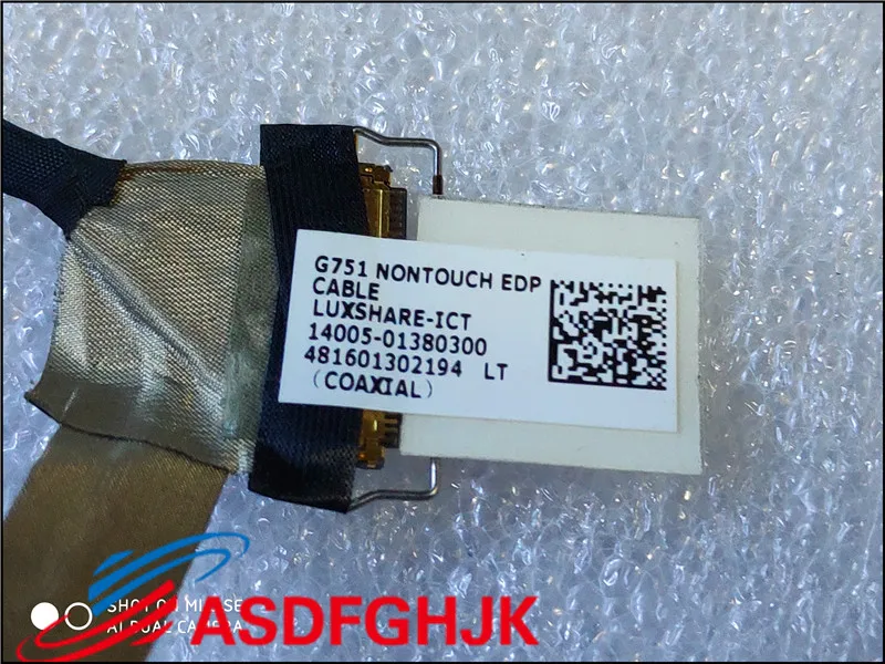 Несенсорный кабель EDP G751 для ноутбука ASUS линейный экрана G751J G751JL G751JM G751JT G751JY без