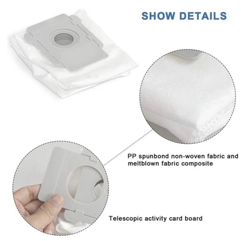 Vacuum Cleaner Dust Bags,for IRobot Roomba S9 S9+ I7 I7+ Plus E5 E6 Robotic Vacuum Cleaner Bag Parts Accessories(12 PCS)
Vacuum Cleaner Dust Bags,for IRobot Roomba S9 S9+ I7 I7+ Plus E5 E6 Robotic Vacuum Cleaner Bag Parts Accessories(12 PCS)