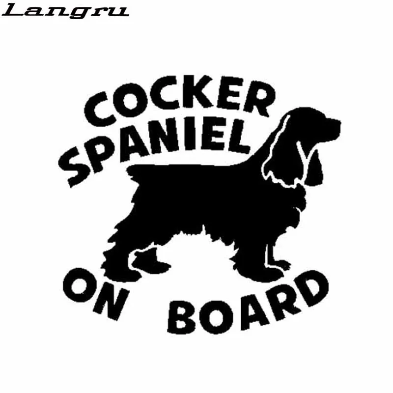 Langru 15cm*13.8cm Cocker Spaniel On Board Dog Lovely Sticker Vinyl Decals Car Accessories Jdm
Langru 15cm*13.8cm Cocker Spaniel On Board Dog Lovely Sticker Vinyl Decals Car Accessories Jdm