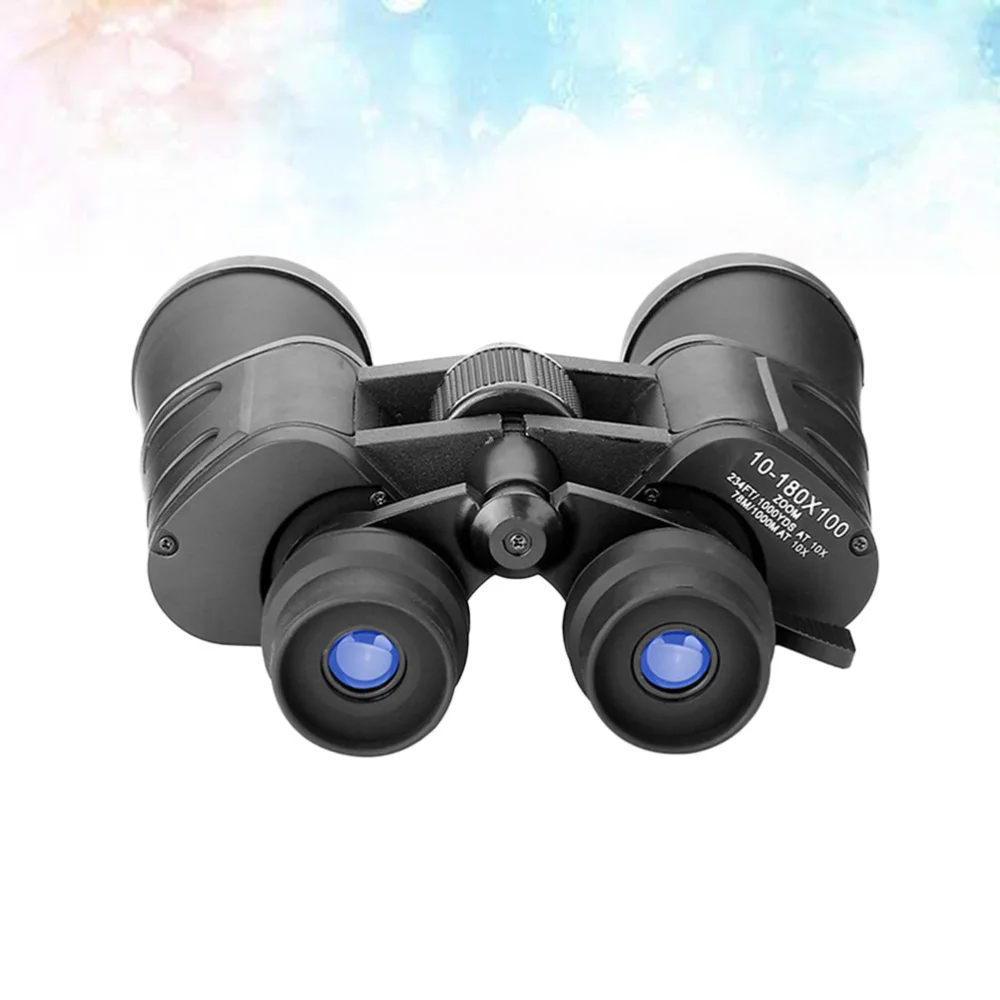 180x100 10x Portable Compact Binoculars Pocket Folding Binoculars for Hiking Travelling Concert (Black)
180x100 10x Portable Compact Binoculars Pocket Folding Binoculars for Hiking Travelling Concert (Black)
