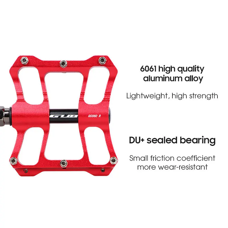 GUB Anti-slip Ultralight Bicycle Pedal Aluminum Mountain Road Bike Cycling Pedal Sealed Bearing Pedals Bicycle Accessories
GUB Anti-slip Ultralight Bicycle Pedal Aluminum Mountain Road Bike Cycling Pedal Sealed Bearing Pedals Bicycle Accessories