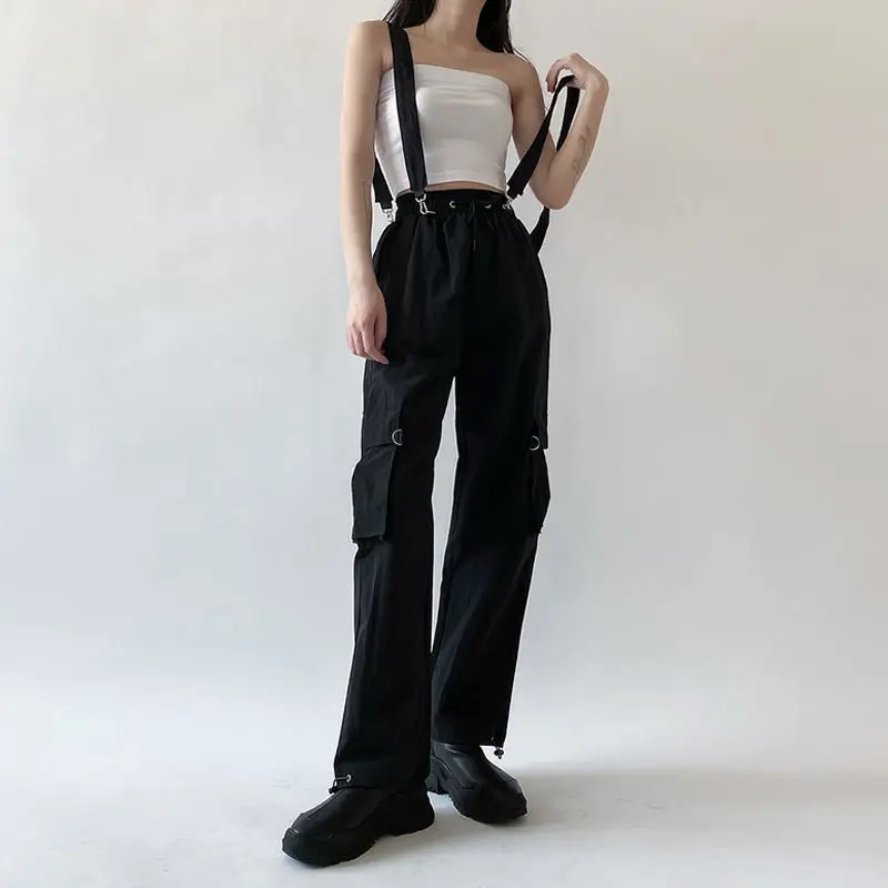 Women Cargo Pants Overalls High Waist Loose Solid Trousers Women 2020 Autumn Korean Style Fashion Streetwear Sweatpants Women
Women Cargo Pants Overalls High Waist Loose Solid Trousers Women 2020 Autumn Korean Style Fashion Streetwear Sweatpants Women