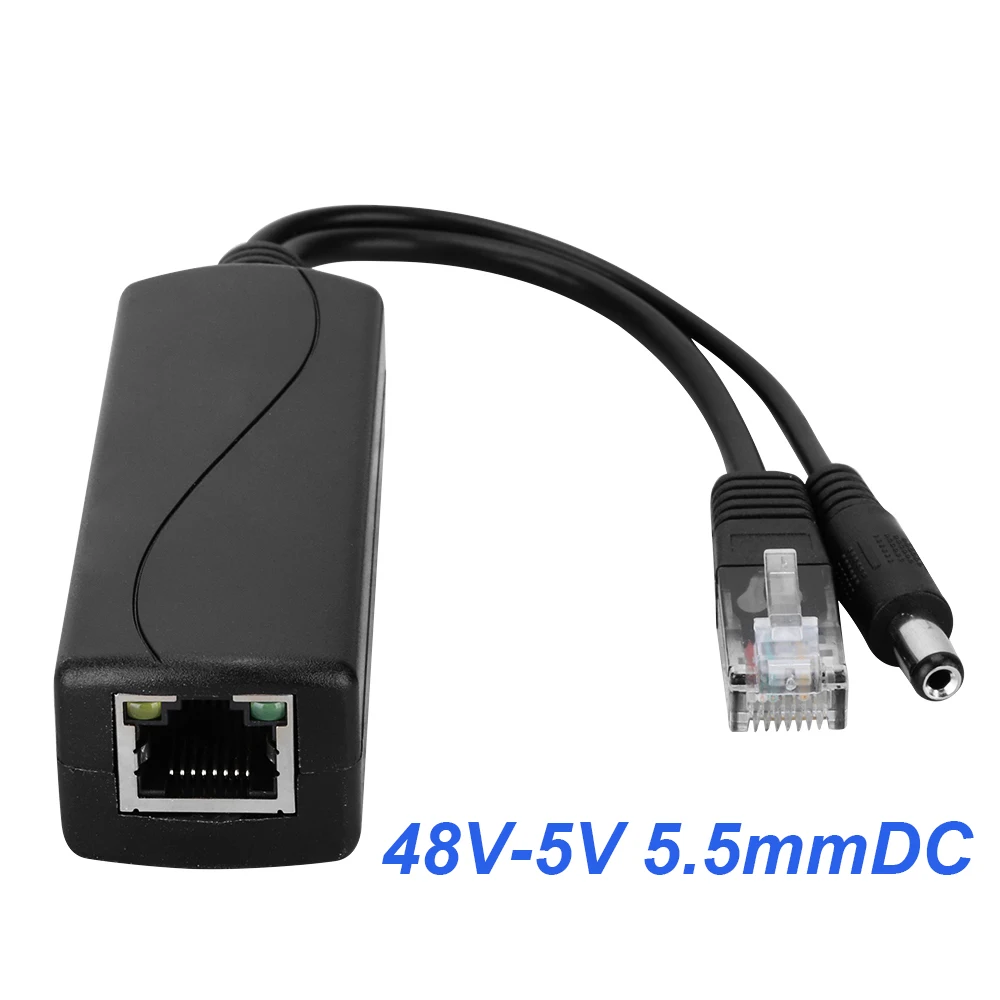 Разветвитель PoE 5 в POE usb tpye C питание от сети Ethernet 48 В до стандартный разъем Micro USB
