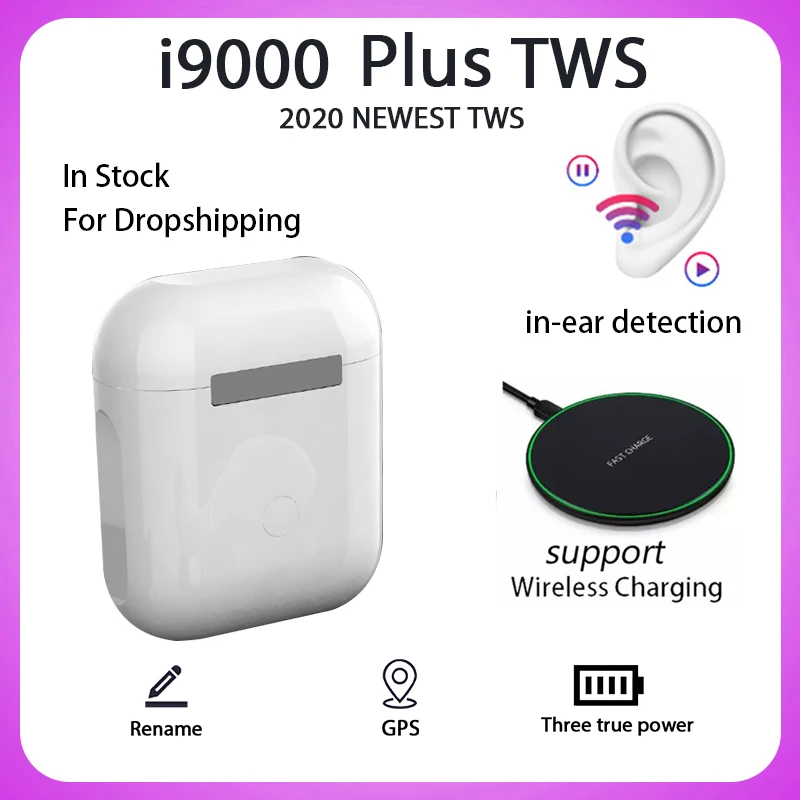 NEW I9000 Plus TWS Headphone Wireless Bluetooth Earphones Hi-Fi Stereo Earbuds Pk I9000 Pro Tws I90000 I99999 Pro Tws Earphones
NEW I9000 Plus TWS Headphone Wireless Bluetooth Earphones Hi-Fi Stereo Earbuds Pk I9000 Pro Tws I90000 I99999 Pro Tws Earphones
