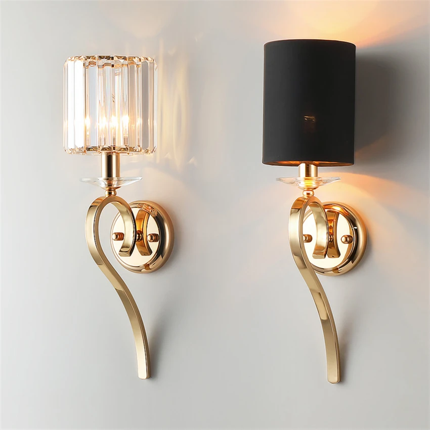 Post-modern Luster Crystal Wall Lamps Bedroom Living Room Luxury Designer Mirror Headlight Villa Aisle Wall Lights Fixtures
Post-modern Luster Crystal Wall Lamps Bedroom Living Room Luxury Designer Mirror Headlight Villa Aisle Wall Lights Fixtures