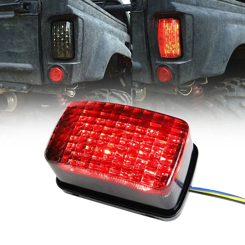ATV Rear Light LED Smoke Lens Tail Brake Light for Yamaha Viking Bruin Wolverine 660 450 350 400
ATV Rear Light LED Smoke Lens Tail Brake Light for Yamaha Viking Bruin Wolverine 660 450 350 400