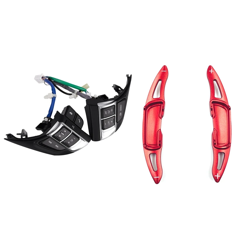1 Set Steering Wheel Switch Bluetooth Cruise Control Switch Button & 2Pcs Aluminum Steering Wheel Paddle Shifter
1 Set Steering Wheel Switch Bluetooth Cruise Control Switch Button & 2Pcs Aluminum Steering Wheel Paddle Shifter