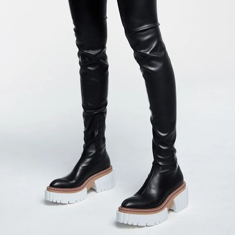 New Fashion Winter Women Boots Punk Black High Heels Platform Shoes Women Over The Knee High Boots Casual Chelsea Boots
New Fashion Winter Women Boots Punk Black High Heels Platform Shoes Women Over The Knee High Boots Casual Chelsea Boots